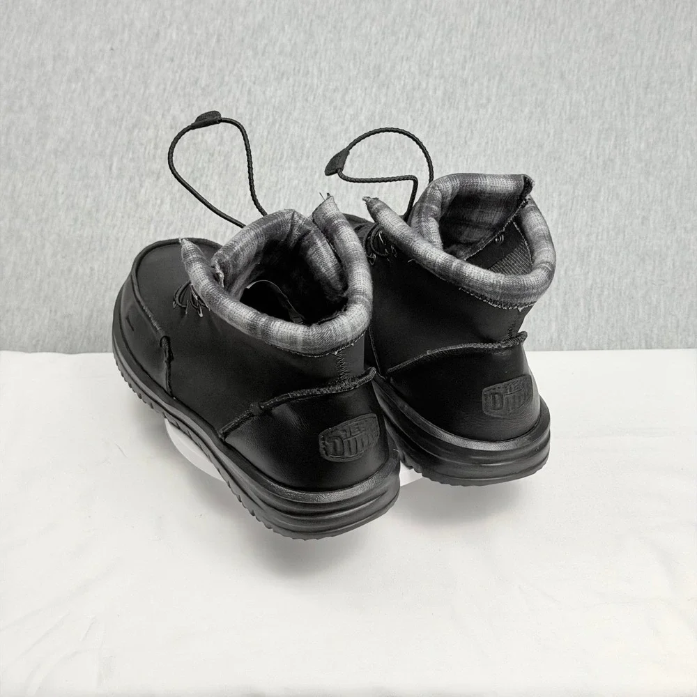 Hey Dude Bradley Classic Black Mens‎ Boots Size 15 Water Resistant 42067-001
